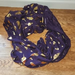 Gold & purple scarf | OS